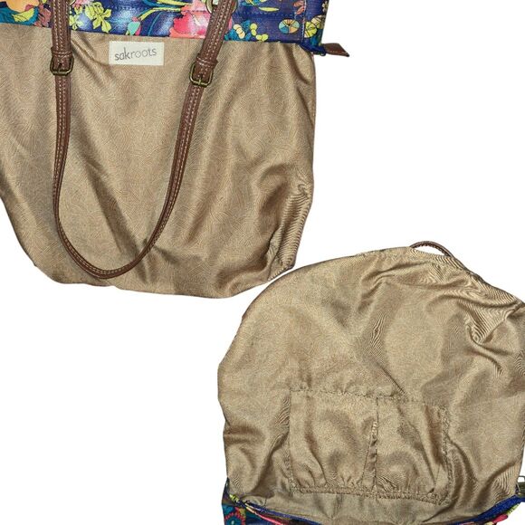 Artist Circle Collection from Sakroots Shoulder Handbag Purse Double Strap Tote - Picture 5 of 7